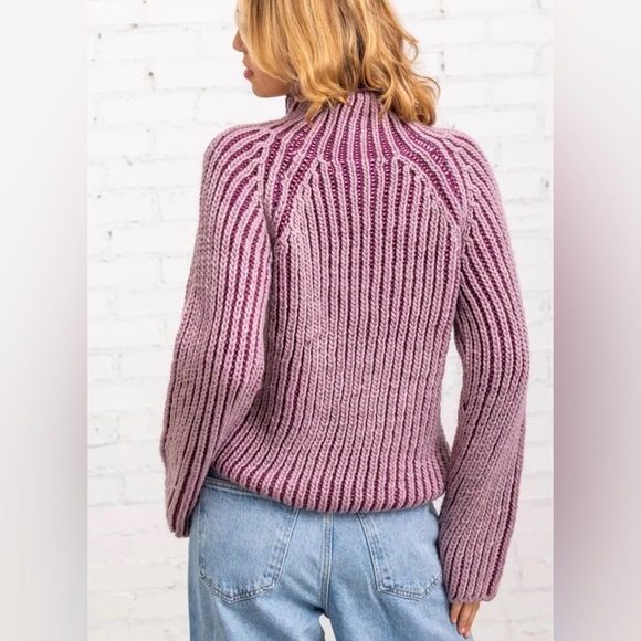 NWT Steve Madden Terra Chunky Knit Mockneck Sweater - Picture 2 of 7